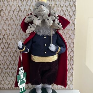 BYERS CHOICE NUTCRACKER SERIES MOUSE KING 1997 1ST ED - NWT - CROWN NEEDS GLUE